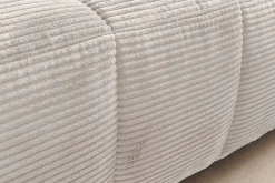 Modernes Sofa ZERO GRAVITY 240cm beige Cord 3-Sitzer Couch