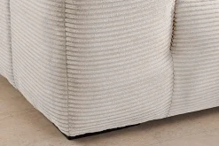 Modernes Sofa ZERO GRAVITY 240cm beige Cord 3-Sitzer Couch