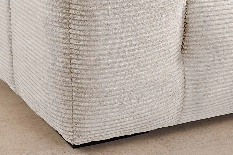 Modernes Sofa ZERO GRAVITY 240cm beige Cord 3-Sitzer Couch