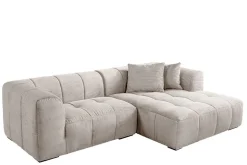 Modernes Sofa ZERO GRAVITY 240cm beige Cord 3-Sitzer Couch