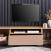 Modernes TV-Board LOFT 160cm natur grau beige greige drei Fächer Schublade