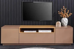 Modernes TV-Board LOFT 160cm natur grau beige greige drei Fächer Schublade