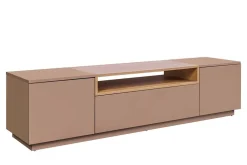 Modernes TV-Board LOFT 160cm natur grau beige greige drei Fächer Schublade