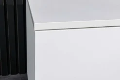 Modernes TV-Board LOFT 160cm weiß natur drei Fächer mit Schublade