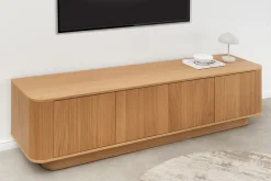 Modernes TV-Board VALHALLA WOOD 180cm natur Eichenholz Lowboard mit Stauraum