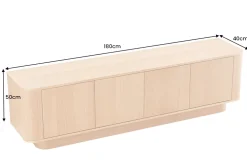 Modernes TV-Board VALHALLA WOOD 180cm natur Eichenholz Lowboard mit Stauraum