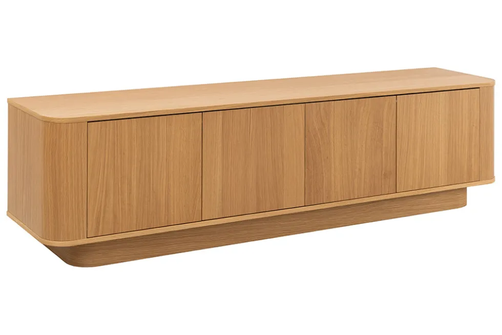 Modernes TV-Board VALHALLA WOOD 180cm natur Eichenholz Lowboard mit Stauraum