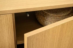 Modernes TV-Board VALHALLA WOOD 160cm natur Eichenholz Lowboard mit Stauraum