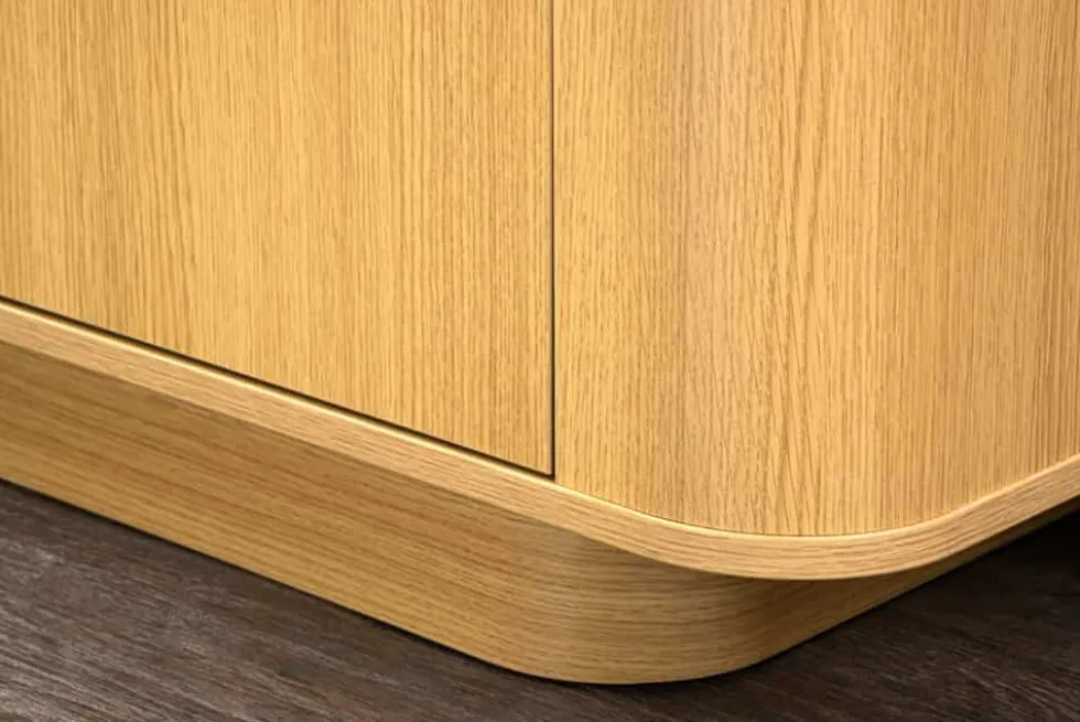 Modernes TV-Board VALHALLA WOOD 160cm natur Eichenholz Lowboard mit Stauraum