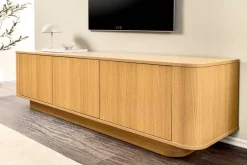 Modernes TV-Board VALHALLA WOOD 160cm natur Eichenholz Lowboard mit Stauraum
