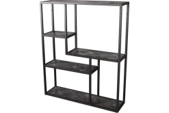 Modernes Wandregal SLIM LINE 90cm graphit Metall hängend