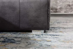 Modernes XXL Ecksofa CLAN 320cm anthrazit Samt Bigsofa inkl. Kissen