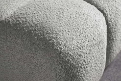 Modernes XXL Sofa CLOUD 260cm grau Bouclé Bigsofa Federkern inkl. Kissen