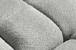 Modernes XXL Sofa CLOUD 260cm grau Bouclé Bigsofa Federkern inkl. Kissen