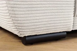 Modernes XXL Sofa ELEGANCIA 285cm champagner beige Cord inklusive Kissen Bigsofa
