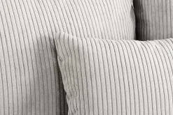 Modernes XXL Sofa ELEGANCIA 285cm champagner beige Cord inklusive Kissen Bigsofa