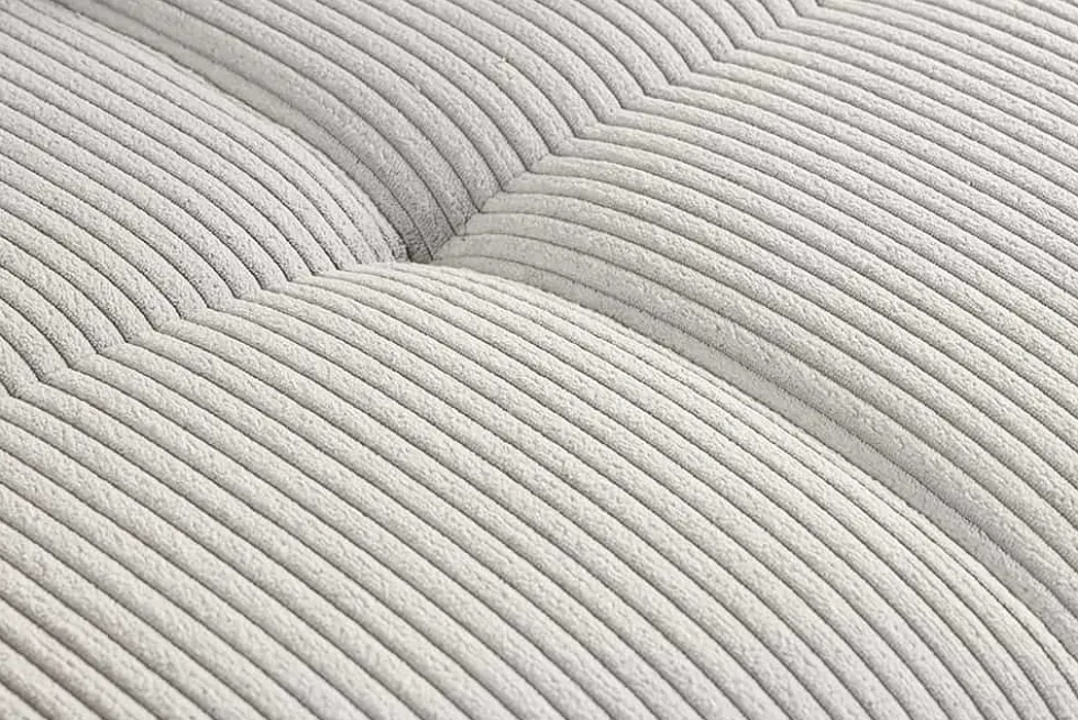 Modernes XXL Sofa ELEGANCIA 285cm champagner beige Cord inklusive Kissen Bigsofa