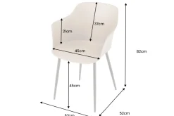 Nachhaltiger Design Stuhl UPCYCLING ME braun 70% Kaffeefaser Indoor Outdoor