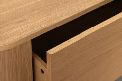Nordischer Couchtisch VALHALLA WOOD 100cm natur Eichenholz mit Schublade