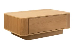 Nordischer Couchtisch VALHALLA WOOD 100cm natur Eichenholz mit Schublade