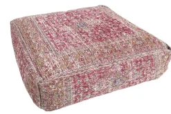 Orientalisches Bodenkissen XL OLD MARRAKESCH 70cm rot florales Muster Sitzpouf