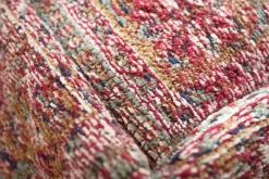 Orientalisches Bodenkissen XL OLD MARRAKESCH 70cm rot florales Muster Sitzpouf
