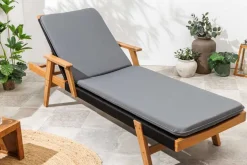 Outdoor Auflage COMFORT LINE 60x192cm anthrazit Polsterkissen für Sonnenliege