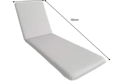 Outdoor Auflage COMFORT LINE 60x192cm beige Polsterkissen für Sonnenliege