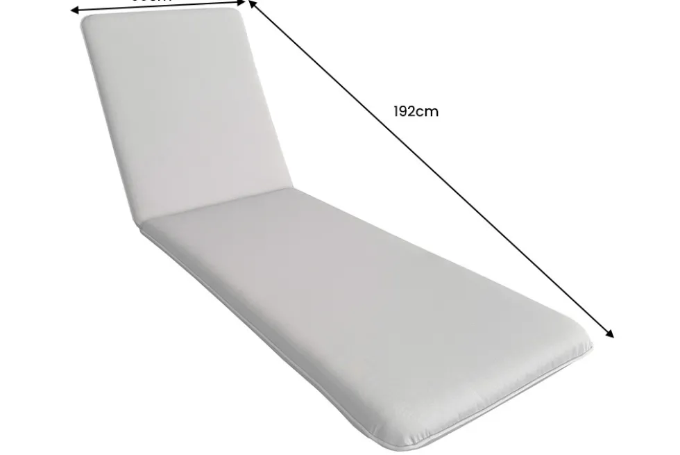 Outdoor Auflage COMFORT LINE 60x192cm beige Polsterkissen für Sonnenliege