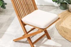 Outdoor Auflage COMFORT LINE 40x40cm beige Sitzkissen für Gartenstuhl