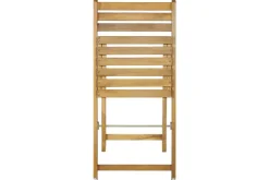 Outdoor Balkon Stuhl BALI natur honey Akazienholz klappbar wetterfest Gartenstuhl