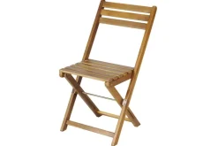 Outdoor Balkon Stuhl BALI natur honey Akazienholz klappbar wetterfest Gartenstuhl