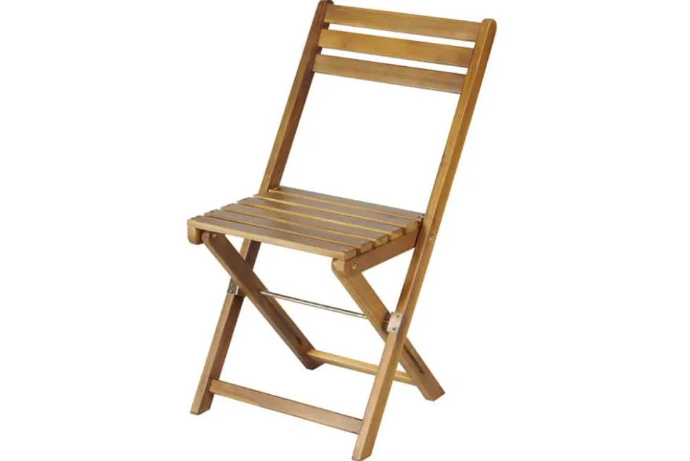 Outdoor Balkon Stuhl BALI natur honey Akazienholz klappbar wetterfest Gartenstuhl