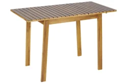 Outdoor Balkontisch BALI 110cm natur honey Akazienholz ausklappbar wetterfest