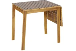 Outdoor Balkontisch BALI 110cm natur honey Akazienholz ausklappbar wetterfest