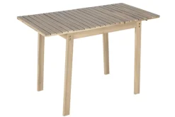 Outdoor Balkontisch BALI 110cm natur hell Akazienholz ausklappbar wetterfest