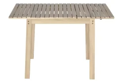 Outdoor Balkontisch BALI 110cm natur hell Akazienholz ausklappbar wetterfest