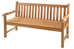 Outdoor Gartenbank EMPIRE TEAK 150cm natur Massivholz