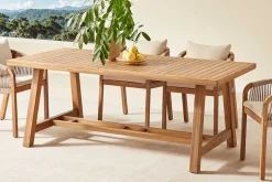 Outdoor Garten-Esstisch BALI 210cm natur Akazienholz wetterfest