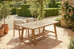 Outdoor Garten-Esstisch BALI 210cm natur Akazienholz wetterfest