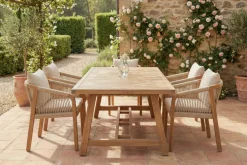 Outdoor Garten-Esstisch BALI 210cm natur Akazienholz wetterfest