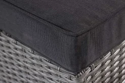 Outdoor Gartenlounge Set XXL MODULAR grau Polyrattan Sitzgruppe wetterfest inkl. Kissen