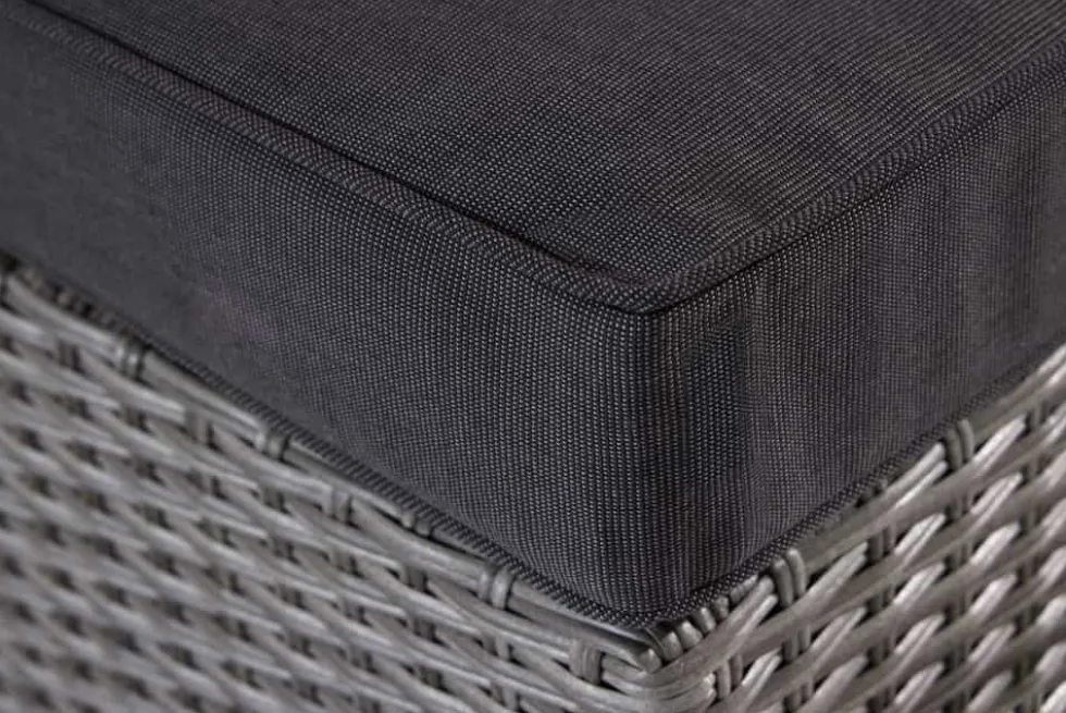 Outdoor Gartenlounge Set XXL MODULAR grau Polyrattan Sitzgruppe wetterfest inkl. Kissen