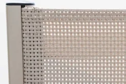 Outdoor Gartenstuhl DESIGNO taupe Aluminium klappbar wetterfest Hochlehner