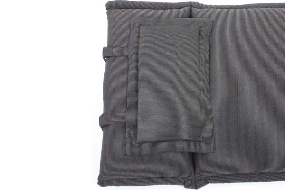 Outdoor Kissen ROG 46x119cm anthrazit Sitzkissen Polster-Auflage für Hochlehner