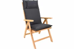 Outdoor Kissen ROG 46x119cm anthrazit Sitzkissen Polster-Auflage für Hochlehner