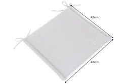 Outdoor Kissen ROG 46x48cm anthrazit Sitzkissen Polster-Auflage für Gartenstuhl