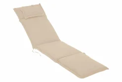Outdoor Kissen ROG 45x186cm beige Sitzkissen Polster-Auflage für Deckchair