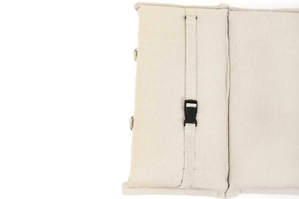 Outdoor Kissen ROG 45x186cm beige Sitzkissen Polster-Auflage für Deckchair