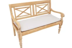 Outdoor Kissen ROG 45x110cm beige Sitzkissen Polster-Auflage für 2-Sitzer Bank